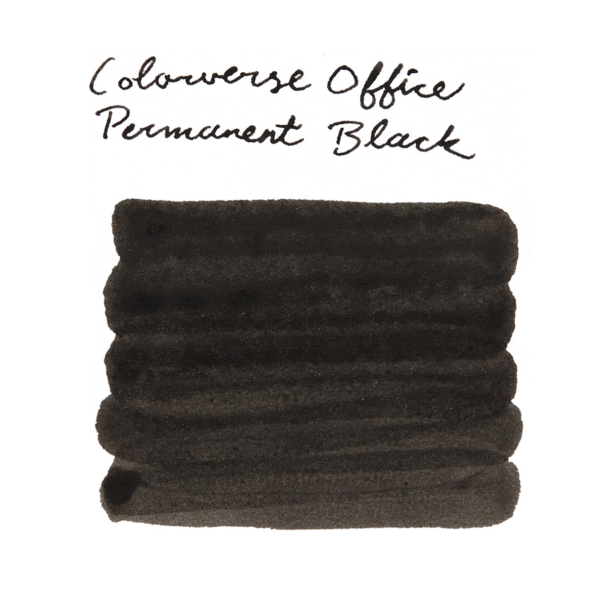 Colorverse Permanent Black - Ink Sample