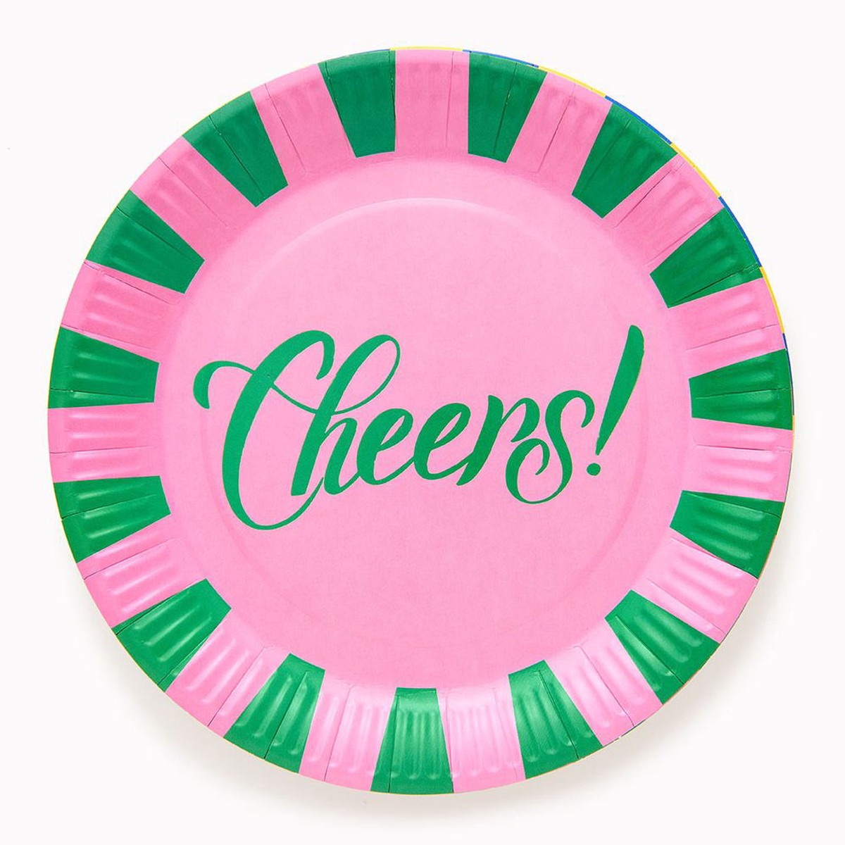 Cheers Stripe Plates