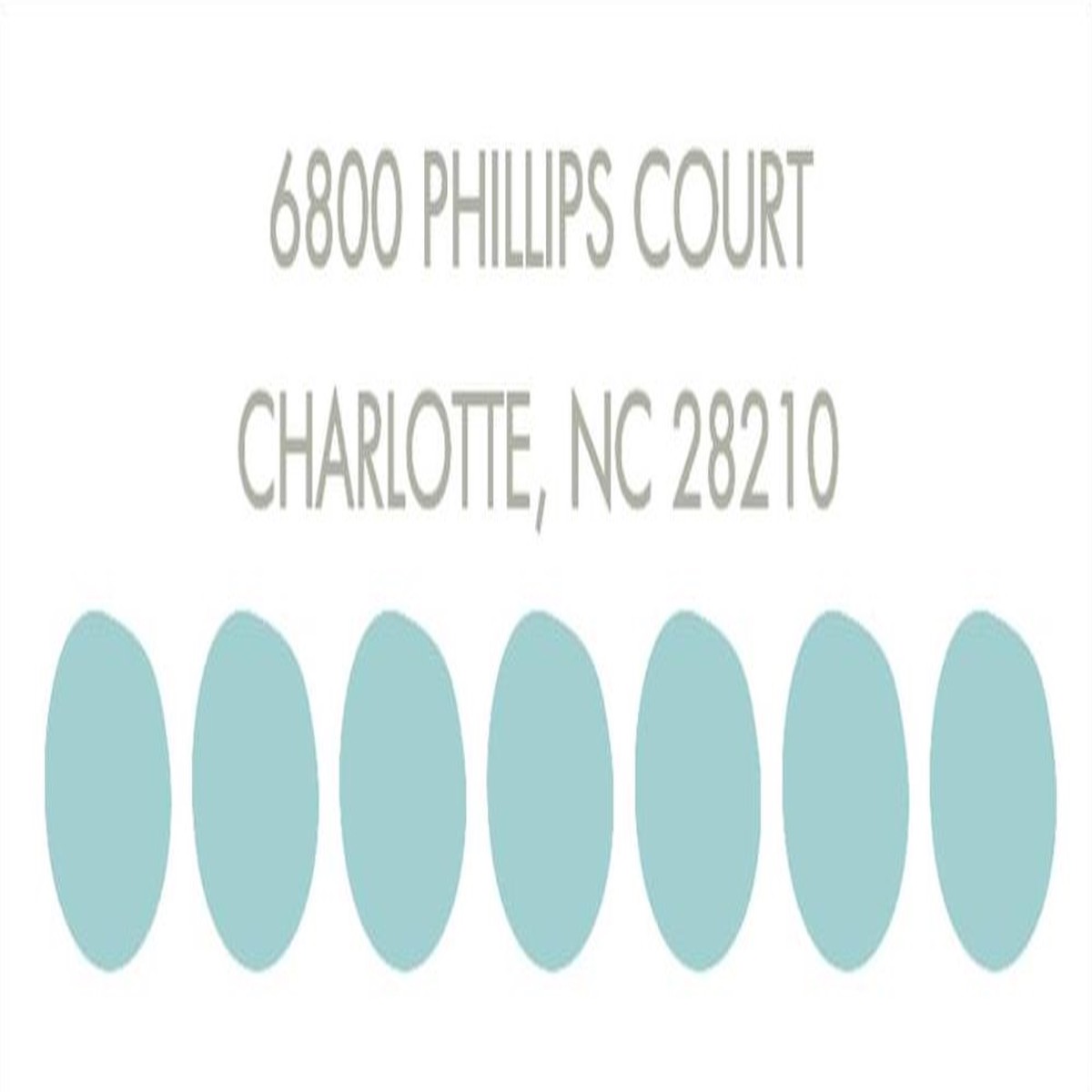 Big Dots Return Address Label