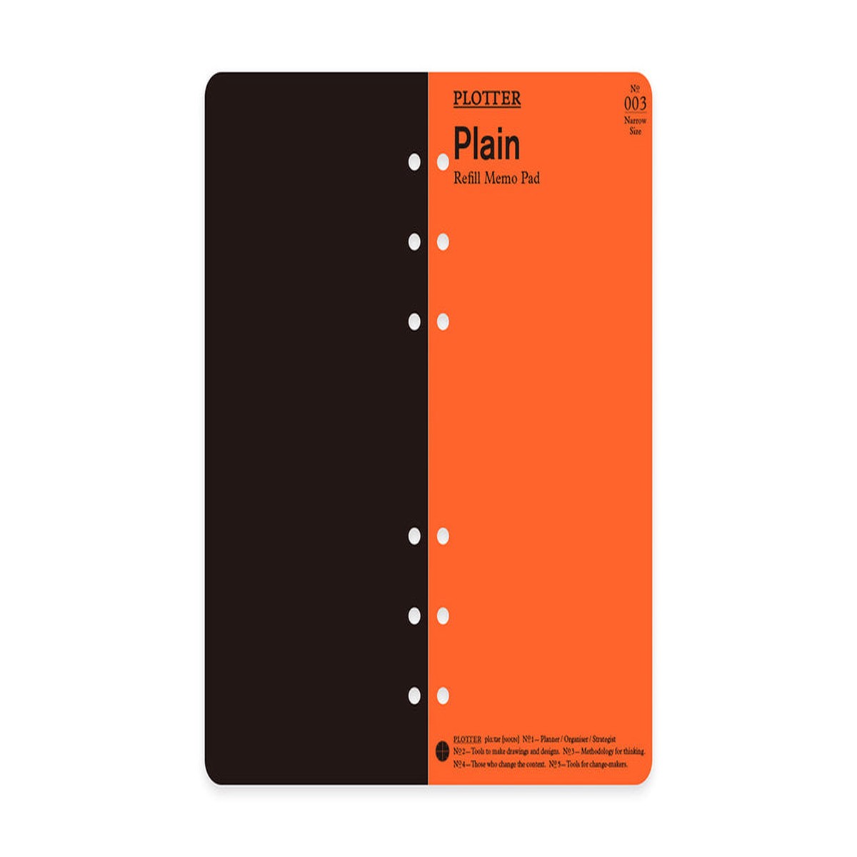 Plotter Refill Memo Pad - Plain - Narrow Size