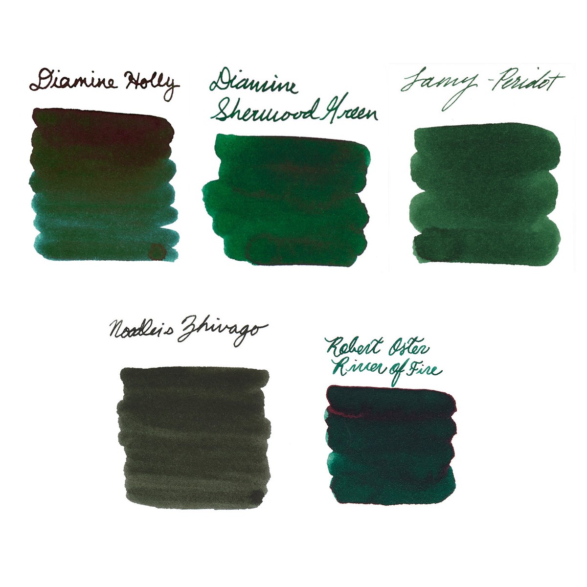 Dark Green Ink Sample Bundle