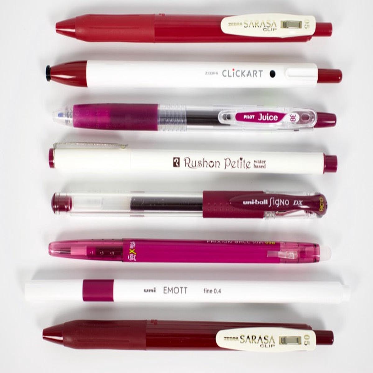 Wine Red Pen Sampler Set