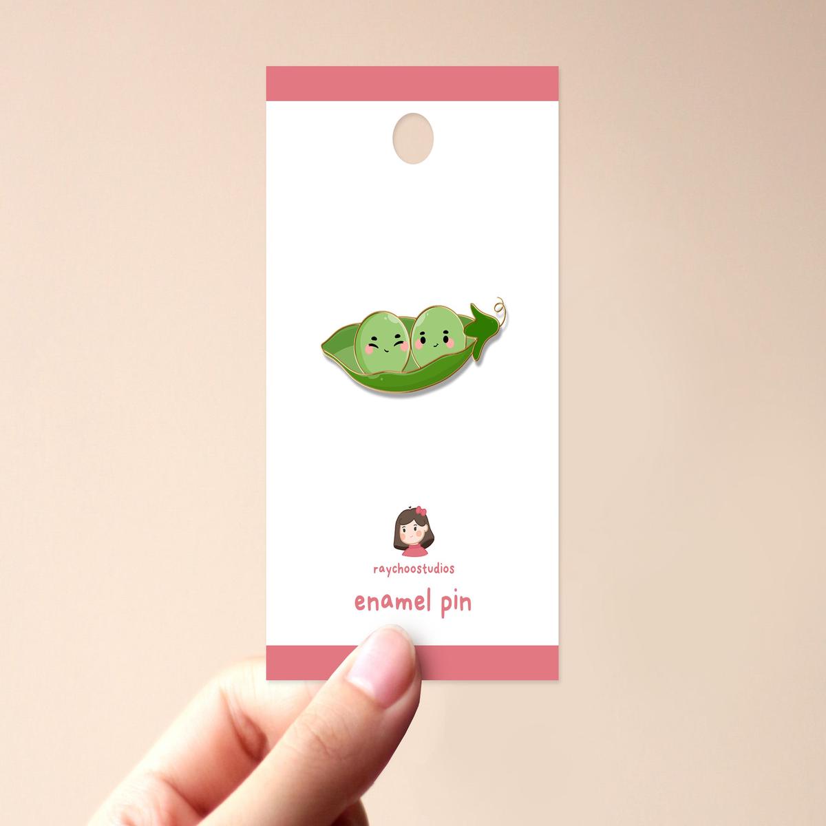 Peas Enamel Pin