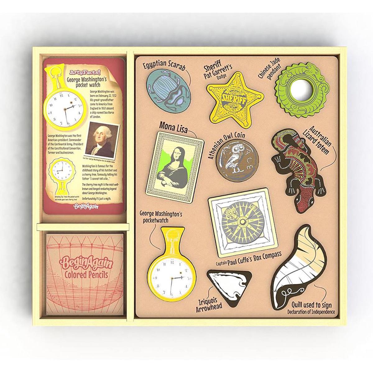 BeginAgain Artyfacts Art & Stencil Kit