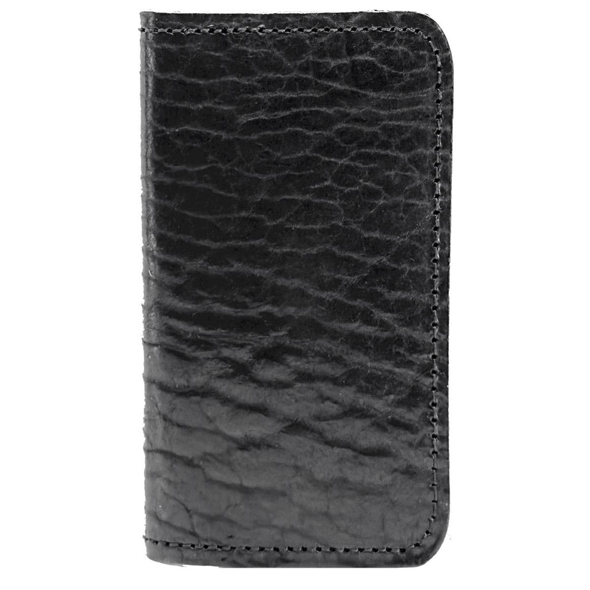 Checkbook Cover, Glazed Shrunk Bison